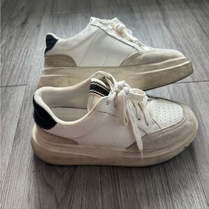 Shu Shop Platform Sneakers White Black